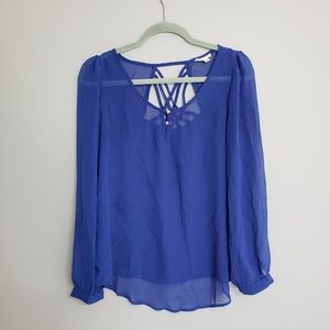 Sheer Blue Top